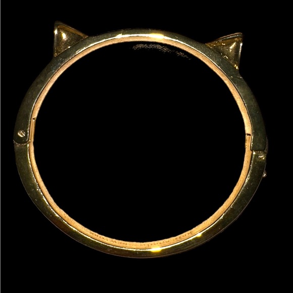 Kate Spade Cat Design Gold Hinge Bracelet 🐱 ♥️ - Picture 2 of 7